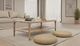 Nest Home Collections Morgan Natural Gray Rectangular Coffee Table-1