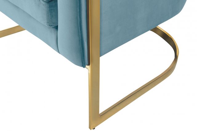 Meridian Furniture Carter Aqua Velvet Chair-3