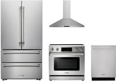 Thor Kitchen® 4 Piece Stainless Steel Kitchen Package