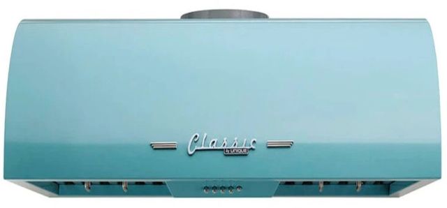 Unique® Appliances Classic Retro 36" Ocean Mist Turquoise Under Cabinet Range Hood-0