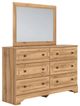 Signature Design by Ashley® Aleaport Warm Brown Dresser and Mirror-0