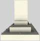 Vent-A-Hood® 54" Biscuit Contemporary Island Range Hood-1