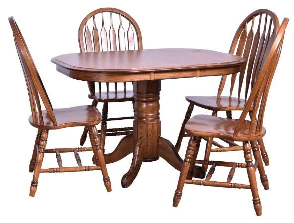 TEI Colonial Windsor Burnish Walnut Side Chair-1
