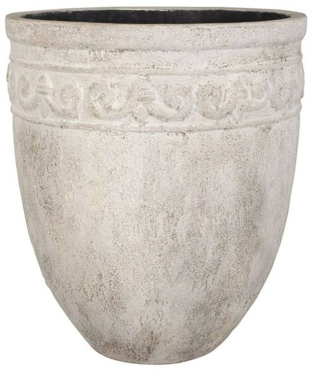 Uttermost® Timeless White Concrete Terrace Indoor-Outdoor Planter-0