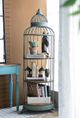 A & B Home Blue-Green/Brown 3-Tier Shelf-5