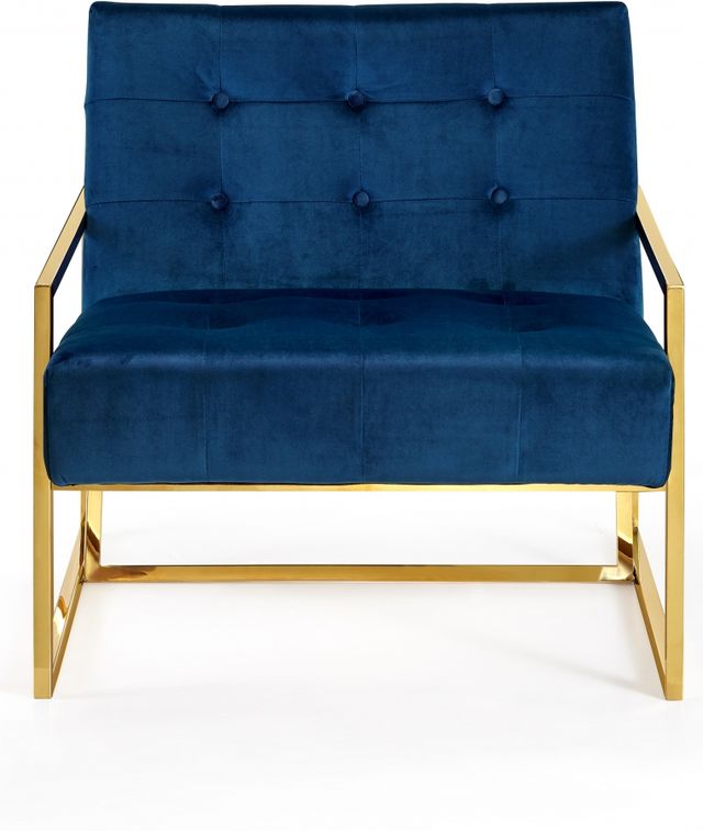 Meridian Furniture Pierre Navy Velvet Chair-2