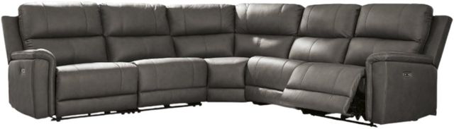 Signature Design by Ashley® Beryton 5-Piece Anchor Curved Power Reclining Sectional-0