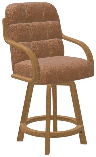 Chromcraft Customizable Ryland Counter Height Swivel Dining Stool-1