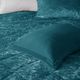 Olliix by Intelligent Design Felicia Teal Full/Queen Velvet Comforter Set-3