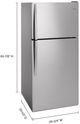Whirlpool® 30" 18.2 Cu. Ft. Stainless Steel Top Freezer Refrigerator-2