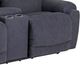 HomeStretch Showtime Graphite Power Reclining Loveseat with Power Headrest and Lumbar-2