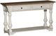 Liberty Furniture Morgan Creek Wirebrushed Tobacco Sofa Table with Antique White Base-0