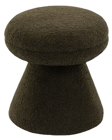 Meridian Furniture Drum Green Ottoman-1