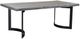 Moe's Home Collection Bent Weathered Light Grey Extra Small Dining Table with Black Metal Base-0