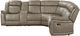 Homelegance® Centeroak 3-Piece Sandy Brown Manual Reclining Sectional-3