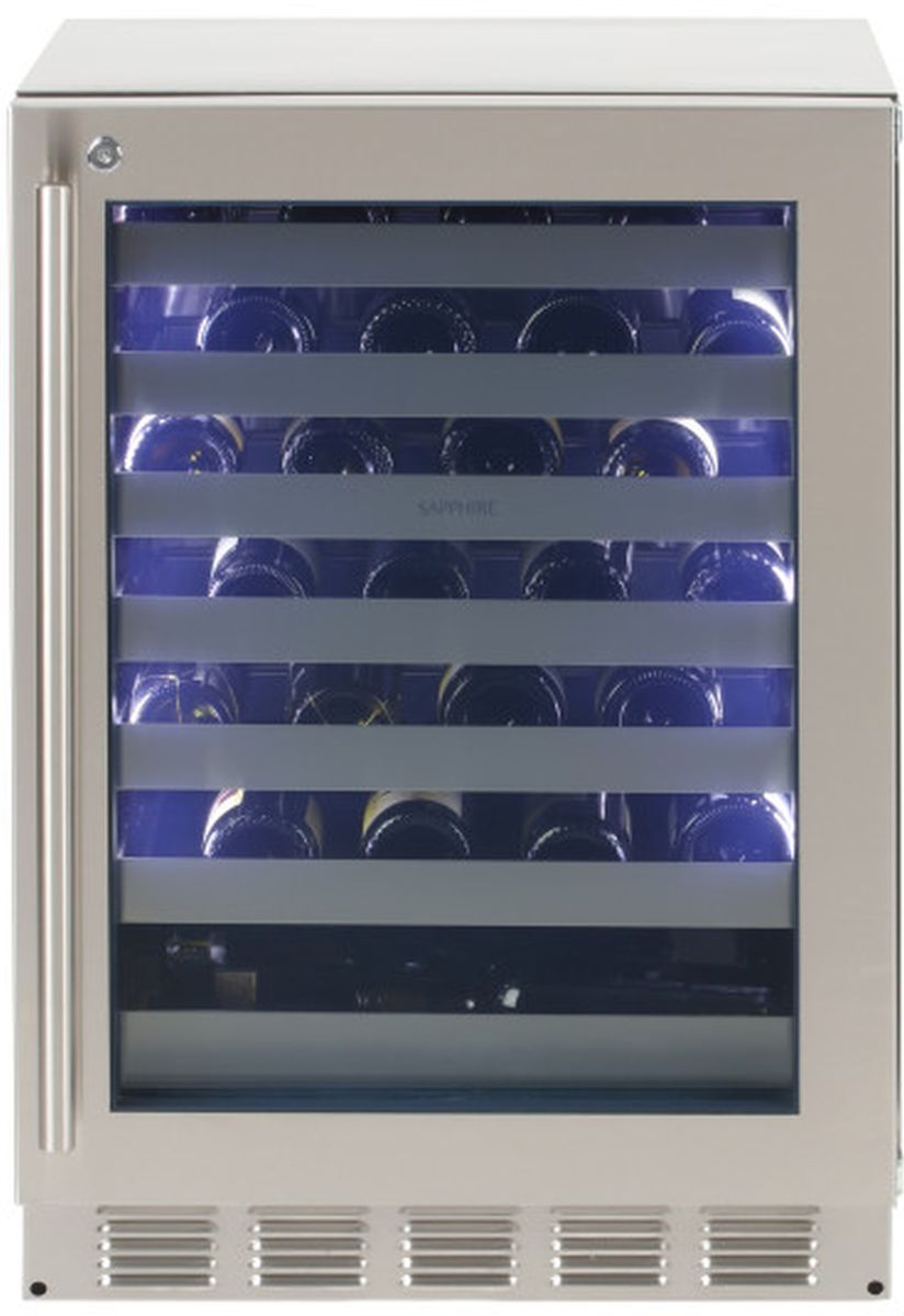 Sapphire Series 5 5.1 Cu. Ft. Stainless Steel Wine Cooler