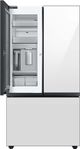 Samsung Bespoke 36" 30 Cu. Ft. White Glass 3-Door French Door Refrigerator with Beverage Center™-2