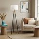 Northfield Living Sway Brassed Gold Floor Lamp-5