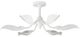 Currey & Company Snowflower Gesso White Semi-Flush Mount-2