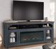 Legends Home Americana Corduroy Blue/Brown 86" Fireplace Console-1