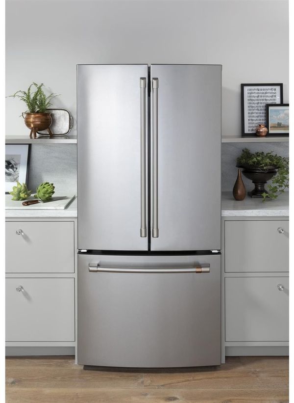 Café 33 in. 18.6 Cu. Ft. Stainless Steel Counter Depth French Door Refrigerator