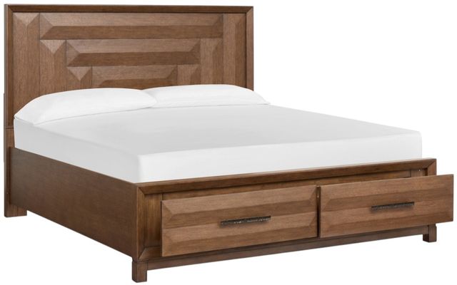 Magnussen Home® Callisto Bourbon Brown Queen Panel Storage Bed-0