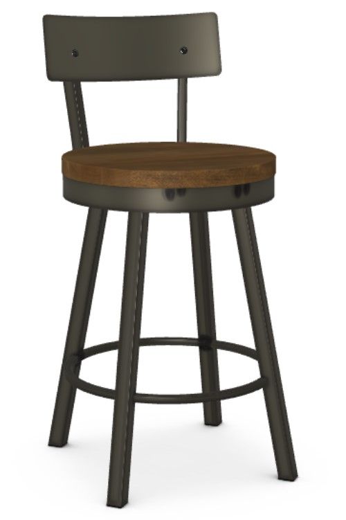 Amisco Customizable Lauren Swivel Counter Stool-0