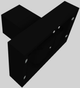 Vent-A-Hood® 42" Black Contemporary Island Range Hood-4