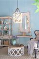 A & B Home White Wood Jolette 4-Light Chandelier-5