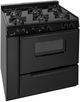 Premier 36" Black Pro Style Gas Range-3