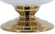 A & B Home Gold/White Ceramic Flower Vase with Gold Electroplating-3