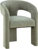 TOV Furniture Malone Green Chenille Dining Chair-0