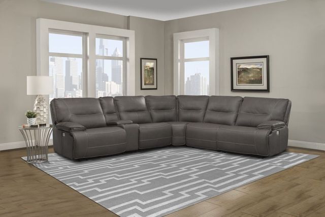 Parker House® Spartacus 6-Piece Haze Power Reclining Modular Sectional-1