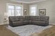 Spartacus 6-Piece Haze Power Reclining Sectional-1