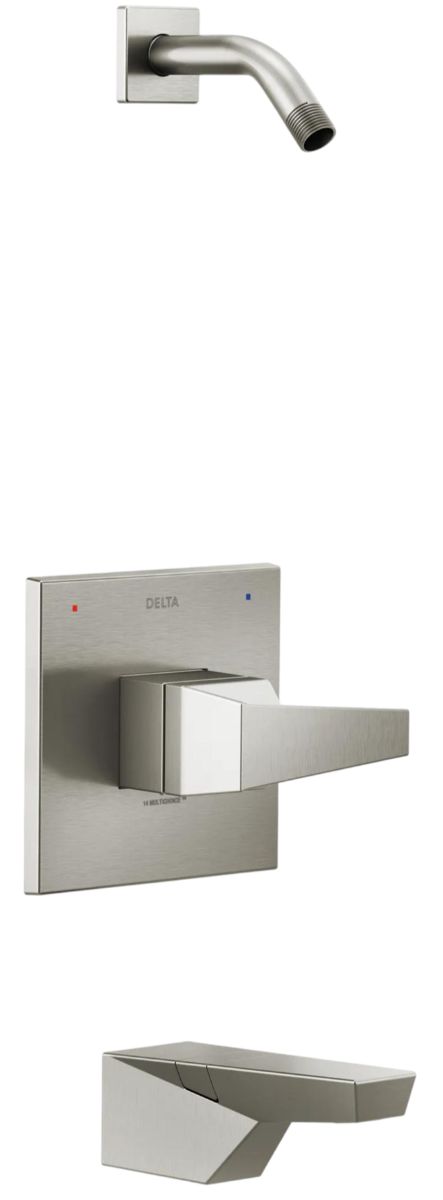 Delta Trillian® 14 Series Lumicoat® Stainless LHD Shower Only with Lever Handle-0