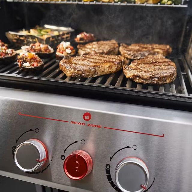 Weber® Genesis E-325 3-Burner Black Freestanding Natural Gas Grill-3