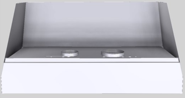Vent-A-Hood® Designer Series 60" White Wall Mounted Range Hood-3