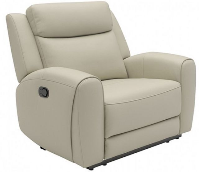 Furniture of America® Jacobus Beige Manual Recliner-0