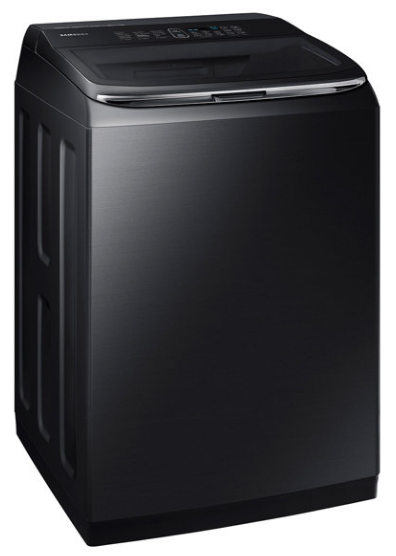 Samsung 5.2 Cu. Ft. Fingerprint Resistant Black Stainless Steel Top Load Washer-1