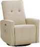 Monarch Specialties Inc. Beige Small Upholstered Power Reclining Chair with USB Ports-0