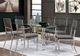 Furniture of America® Casper 7-Piece Glass Top Dining Table Set with Chrome Base -0