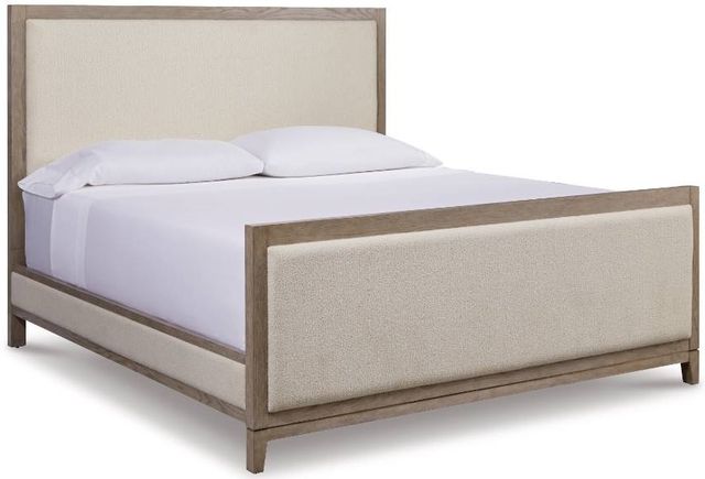 Signature Design by Ashley® Chrestner 3-Piece Gray California King Upholstered Panel Bed Set-1