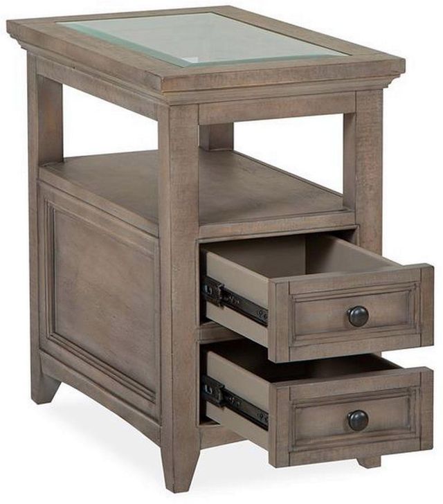 Magnussen Home® Paxton Place Dovetail Gray Chairside End Table-2