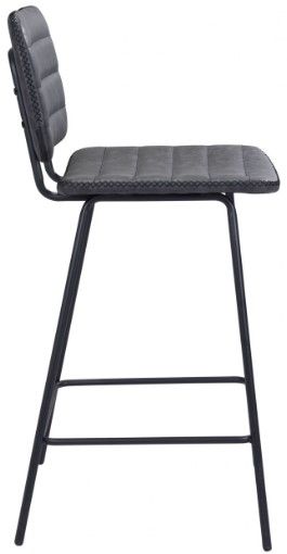 Zuo® Modern Boston 2-Piece Vintage Black Counter Chairs-2