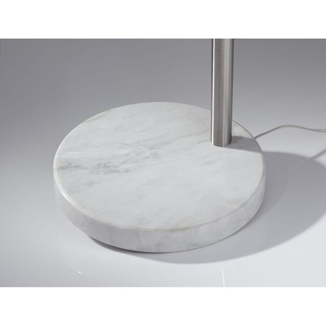 Adesso® Manhattan Brushed Steel 2-Arm Arc Lamp-2