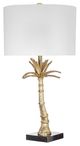 A & B Home Black/Gold Leaf Table Lamp-0