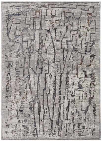 KAS Rugs Inspire Gray Expressions 5'x8' Area Rug-0