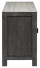 Magnussen Home® Plum Creek Ravenwood Black Console with Marble Top-4