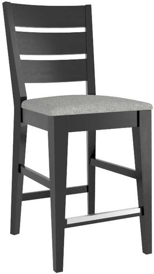 Canadel® Gourmet Peppercorn Washed Upholstered Fixed Stool-0