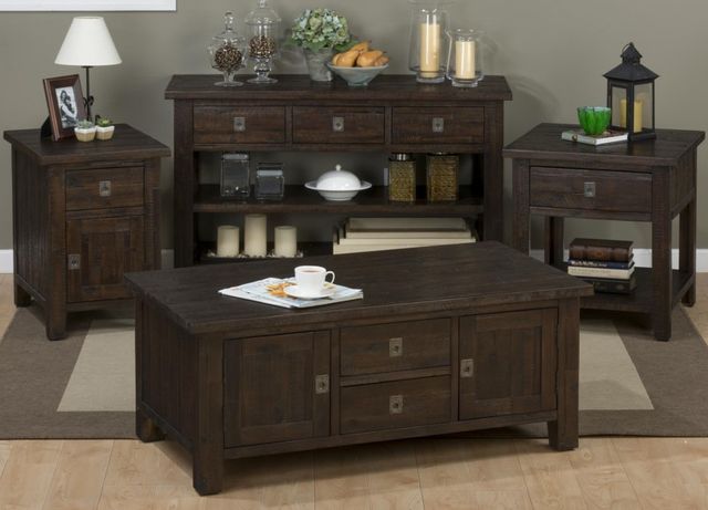Jofran Inc. Kona Grove Brown Cabinet Chairside Table-1
